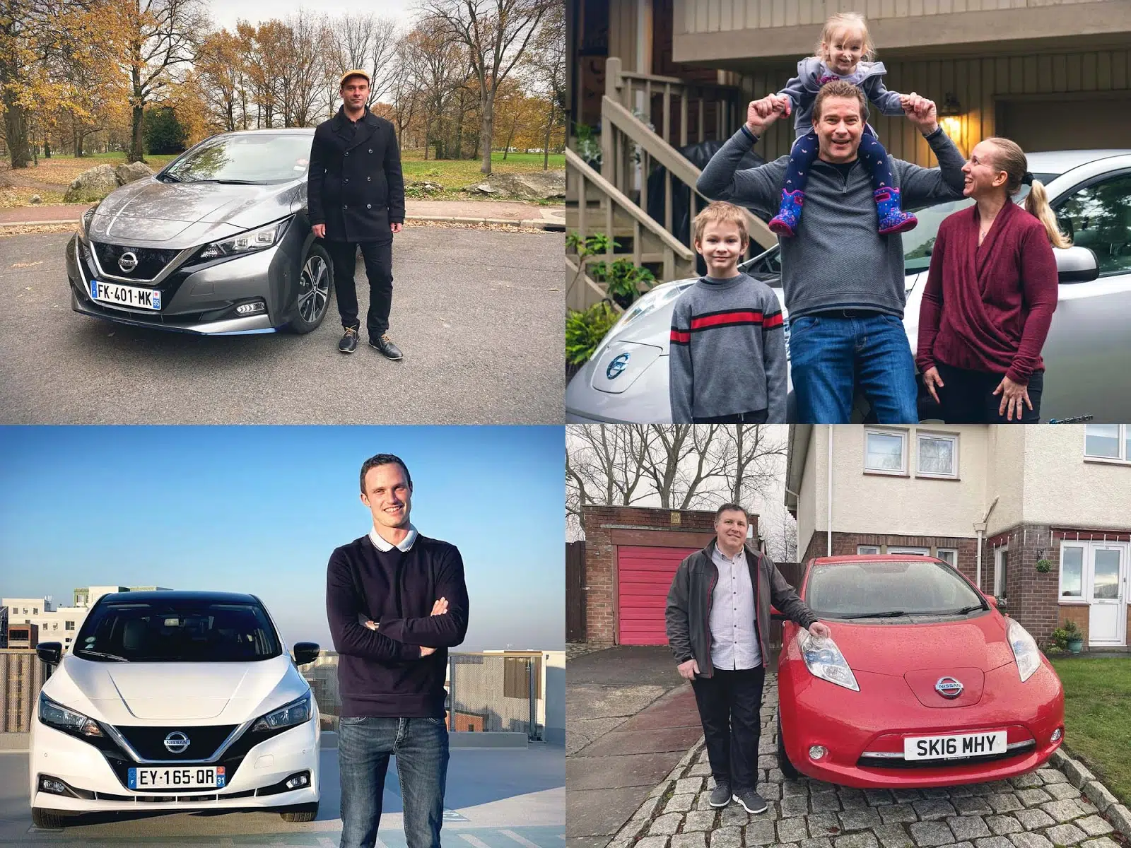 collage 1 Nissan : The 70% of European drivers, seriously considering their next car to be electric