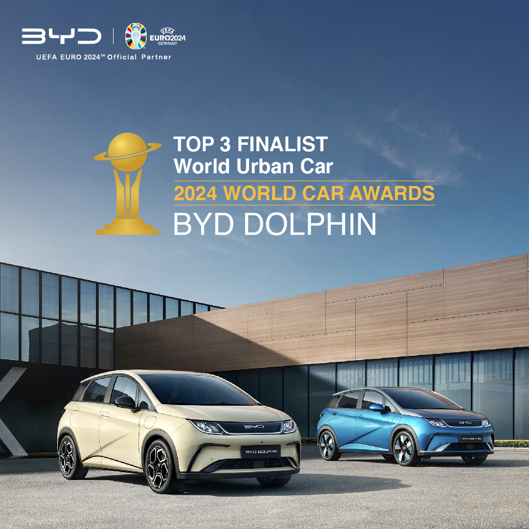 BYD DOLPHIN 1 Η BYD μεταξύ των τριών φιναλίστ στο θεσμό «2024 World Car Awards»